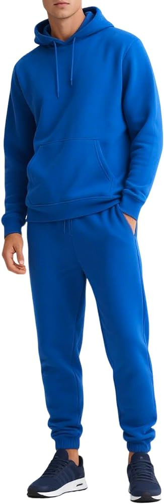 Men's Hoodie Tracksuits 2 Pieces Fleece Jogging Suits Sets | Amazon (US)