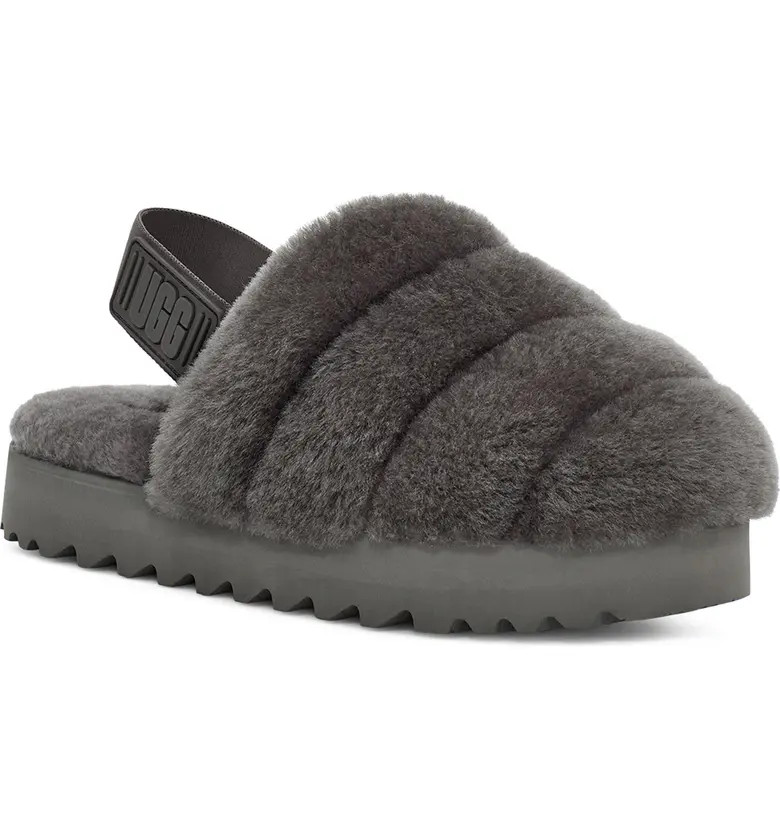 Super Fluff Genuine Shearling Slingback Slipper | Nordstrom Rack