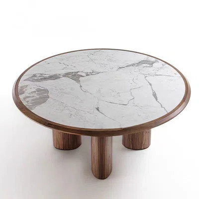 Luxe Marble Round Coffee Table | Wayfair North America