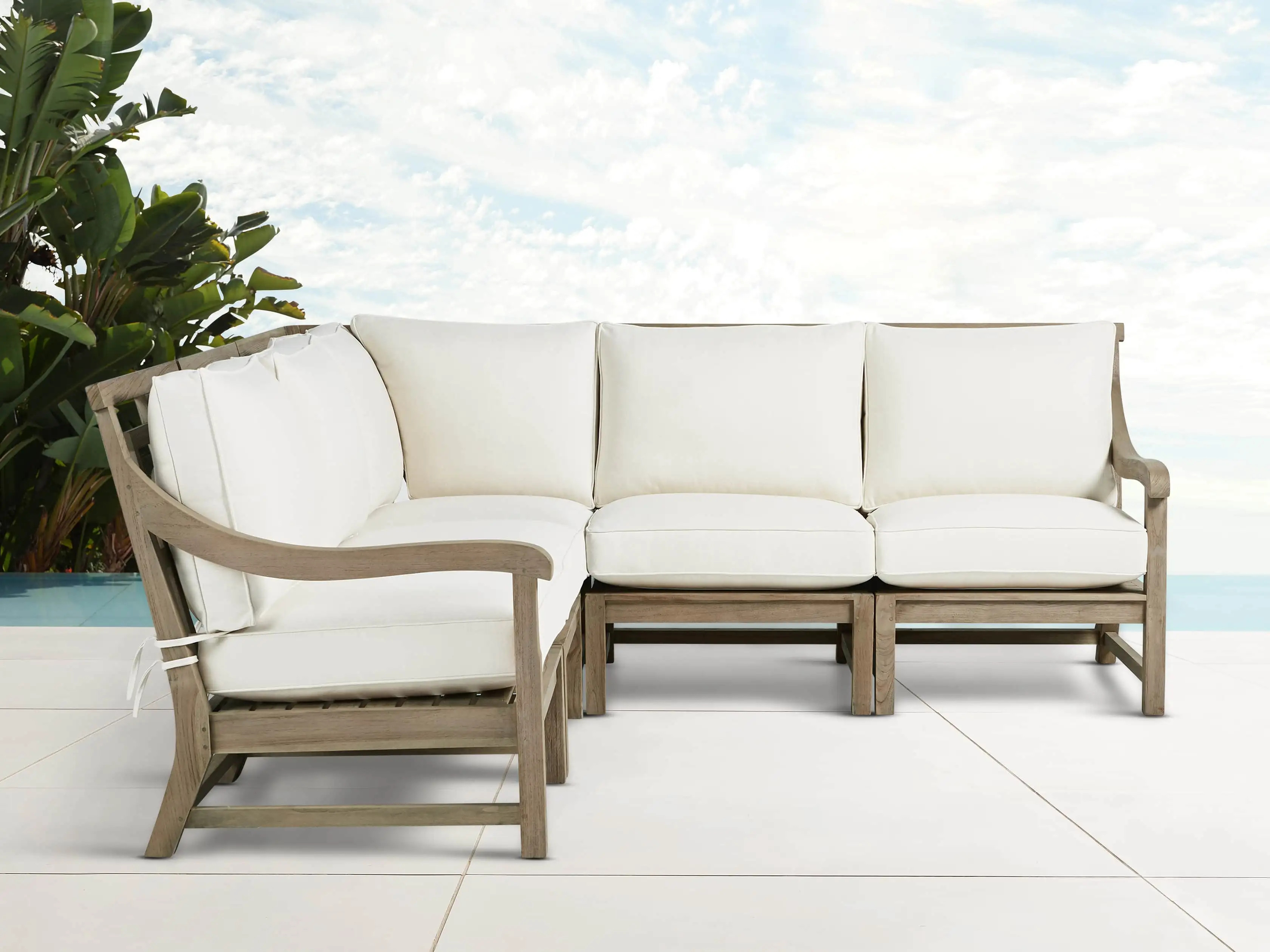 Hamptons Outdoor Five Piece Sectional | Arhaus