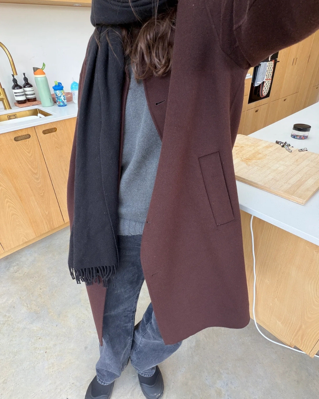 Styling grey with chocolate brown, old Massimo Dutti coat 

#LTKstyletip #LTKwinter