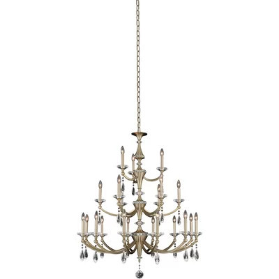 Floridia 21 - Light Candle Style Classic Chandelier with Crystal Accents | Wayfair North America