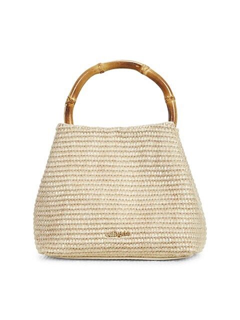 Mini Solene Woven Top Handle Bag | Saks Fifth Avenue