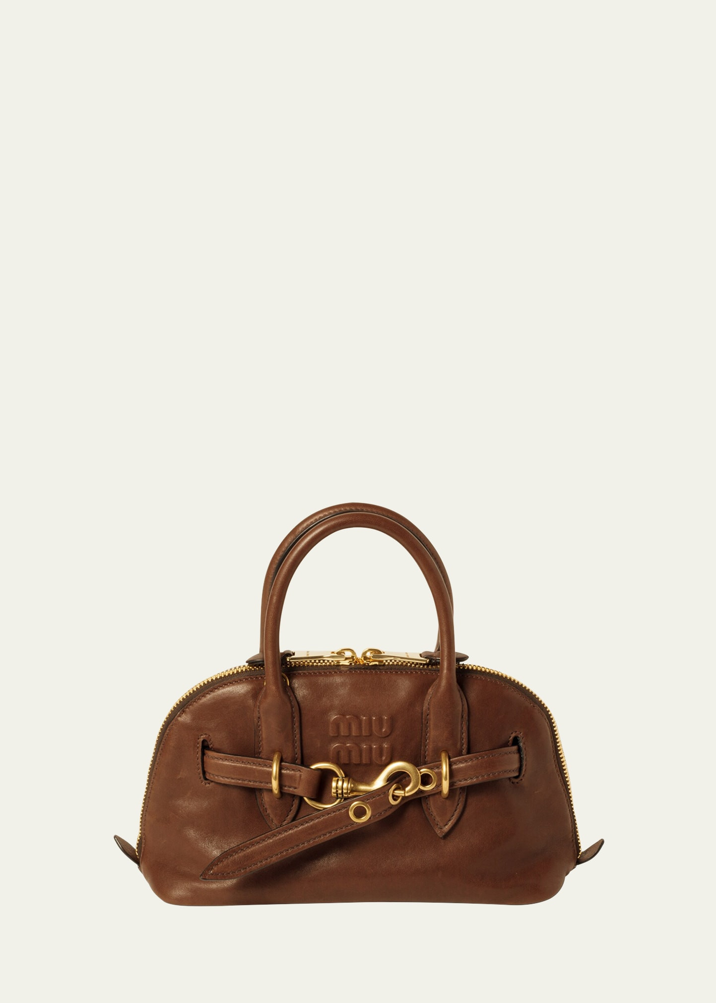 Miu Miu Lamb Leather Top-Handle Bag | Bergdorf Goodman