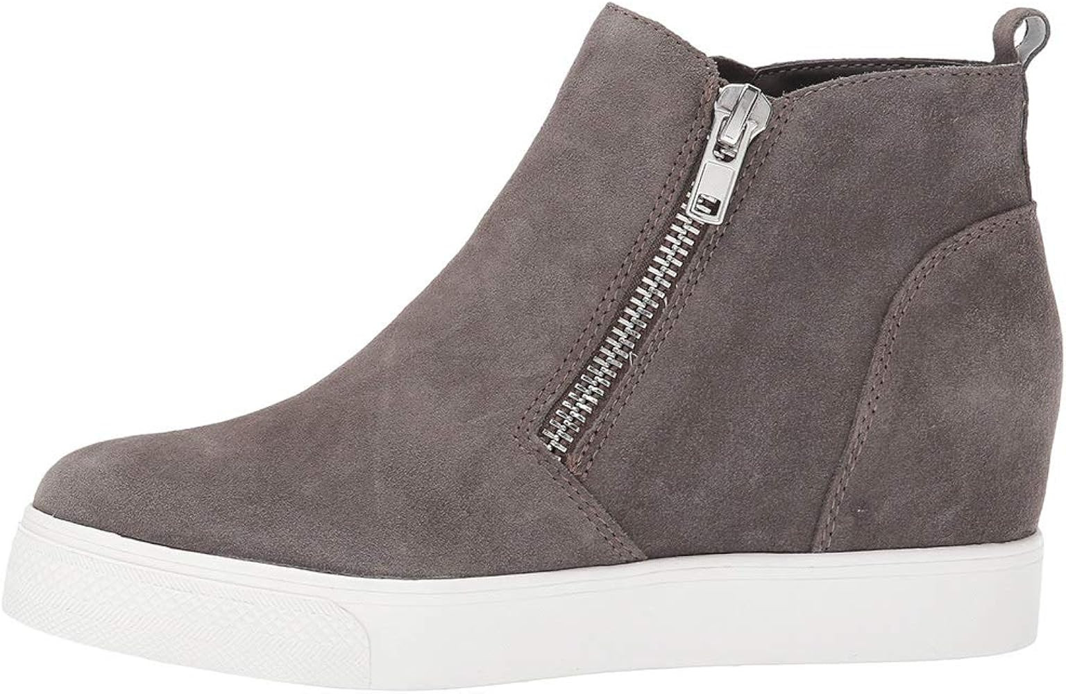 Womens High Top Wedge Sneakers Platform Hidden Heel Side Zip Ankle Booties | Amazon (US)