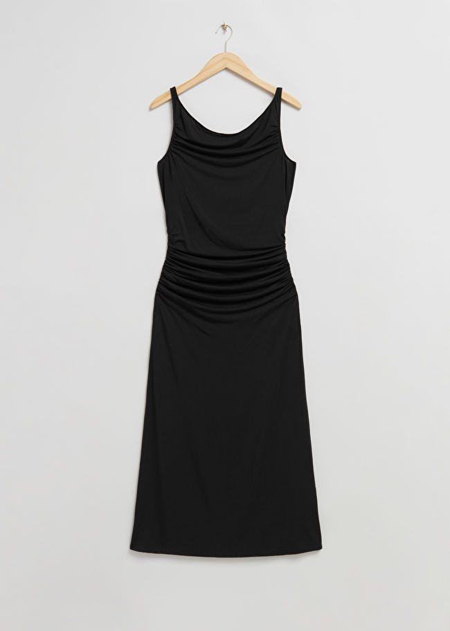 Draped Cowl Neck Midi Dress | & Other Stories (EU + UK)