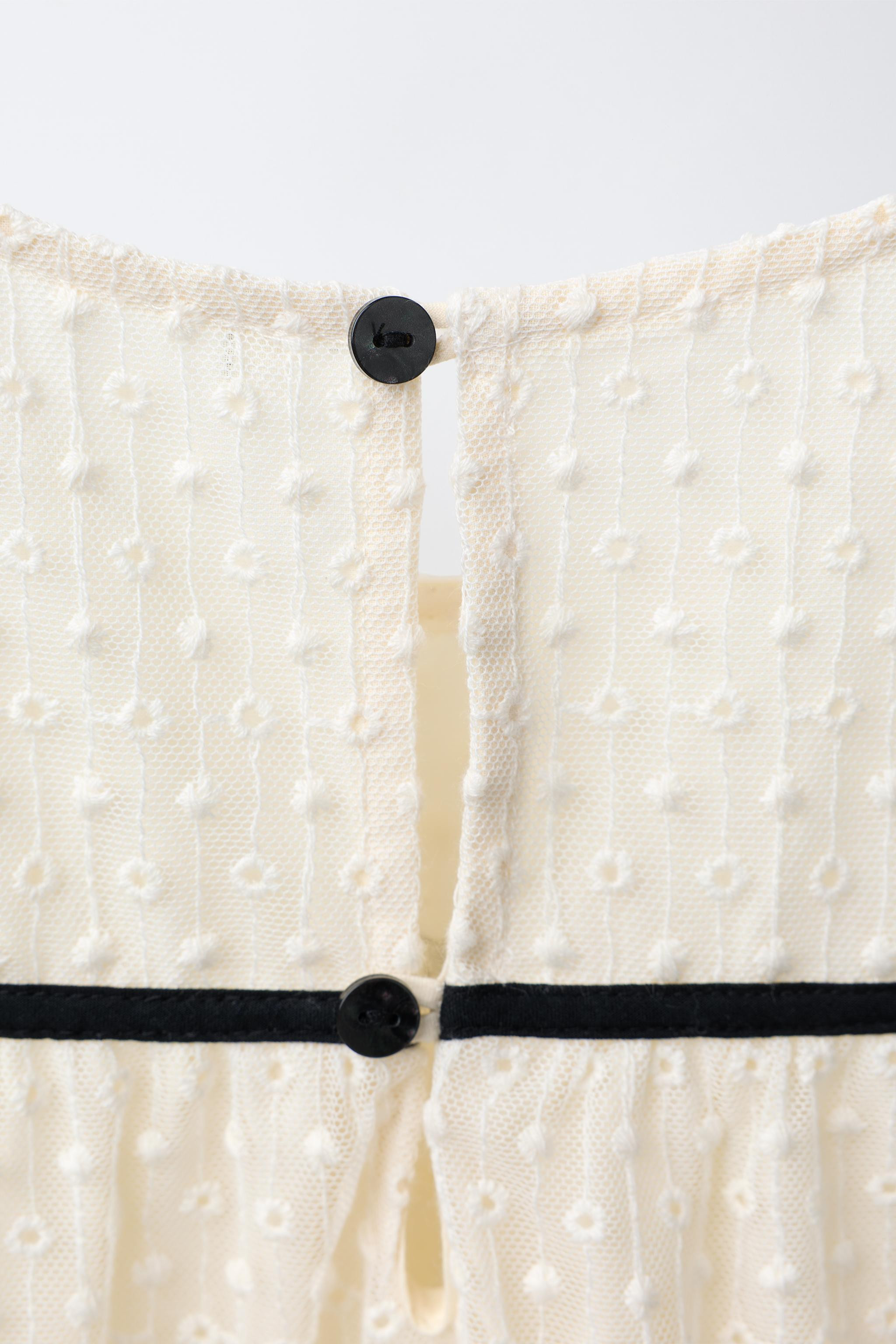 EMBROIDERED TULLE DRESS WITH BOWS | Zara US