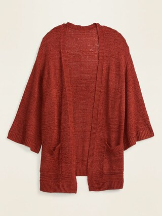 Textured Open-Front Sweater for Women | Old Navy (US)