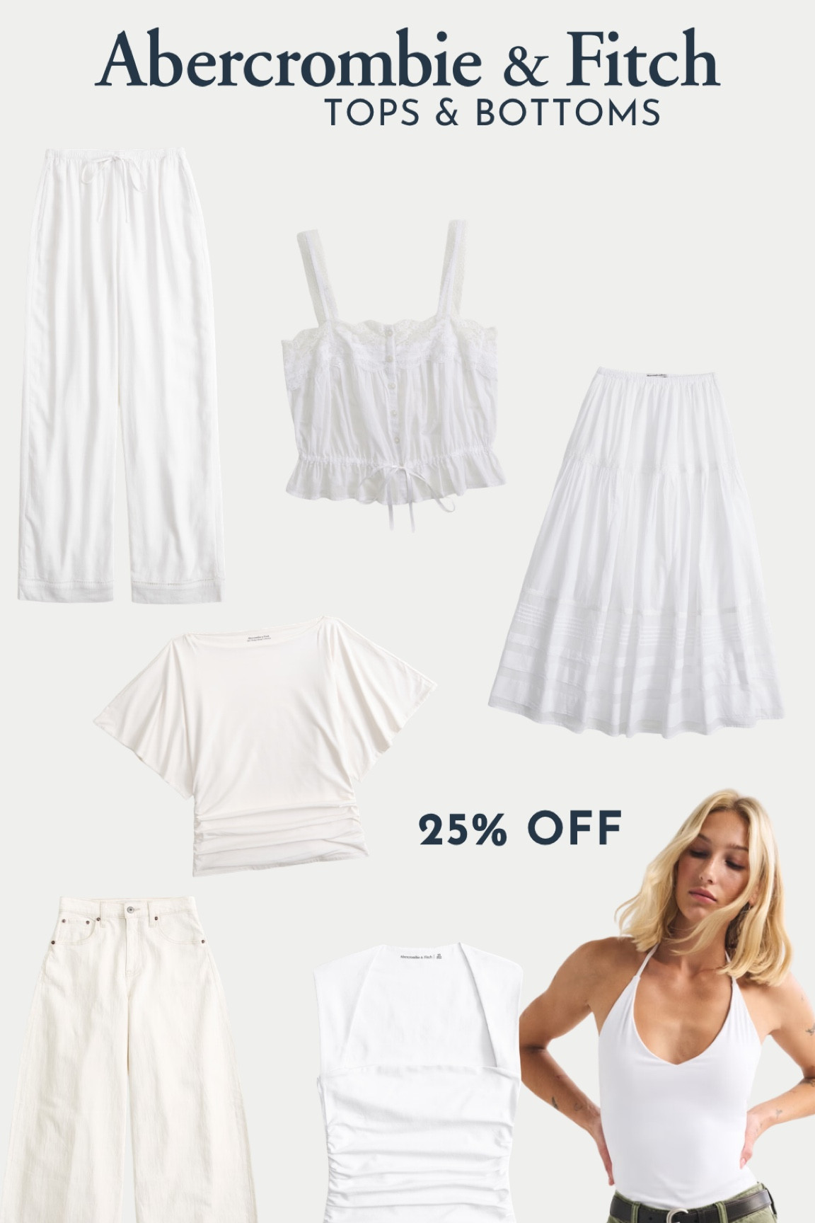 Bridal tops & bottoms on sale at Abercrombie & Fitch 