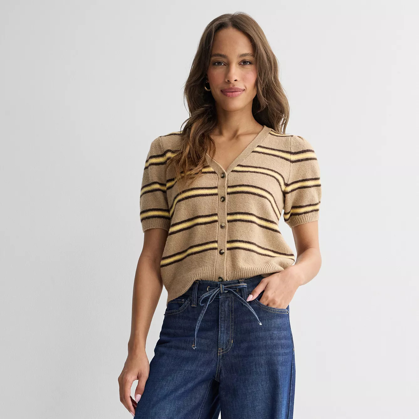 Women's Sonoma Goods For Life® Lightweight Short Sleeve Cardigan | Kohl's