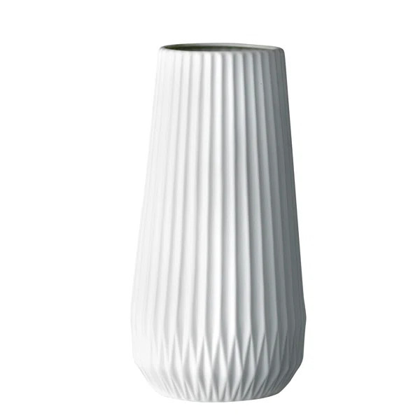 White 11.42" Stoneware Table Vase | Wayfair Professional