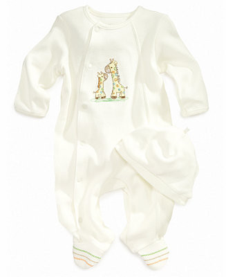 Baby Boys or Baby Girls Giraffe Coverall with Hat, 2 Piece Set | Macy's