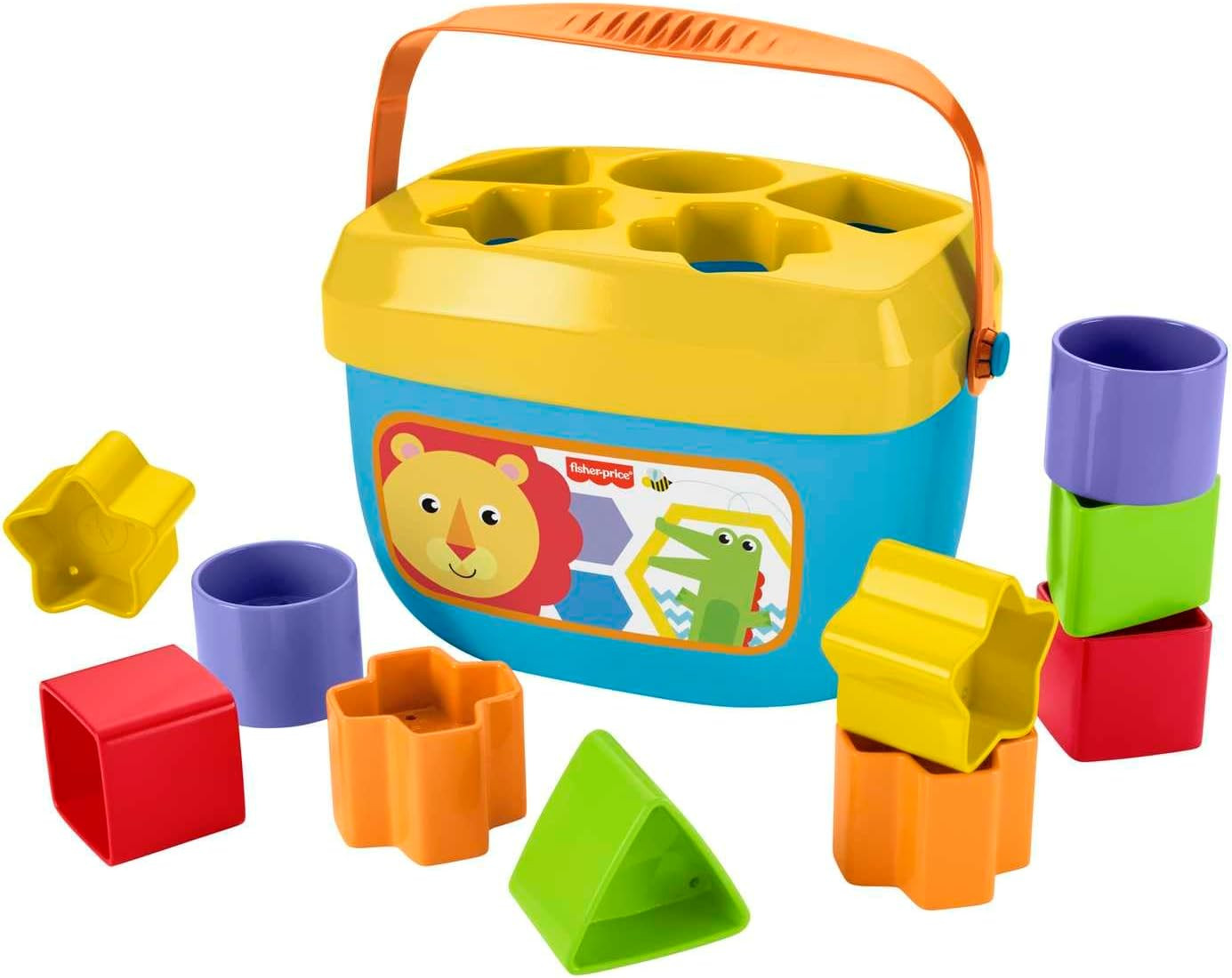Fisher-Price Stacking Toy Baby’s First Blocks Set of 10 Shapes for Sorting Play for Infants Age... | Amazon (UK)