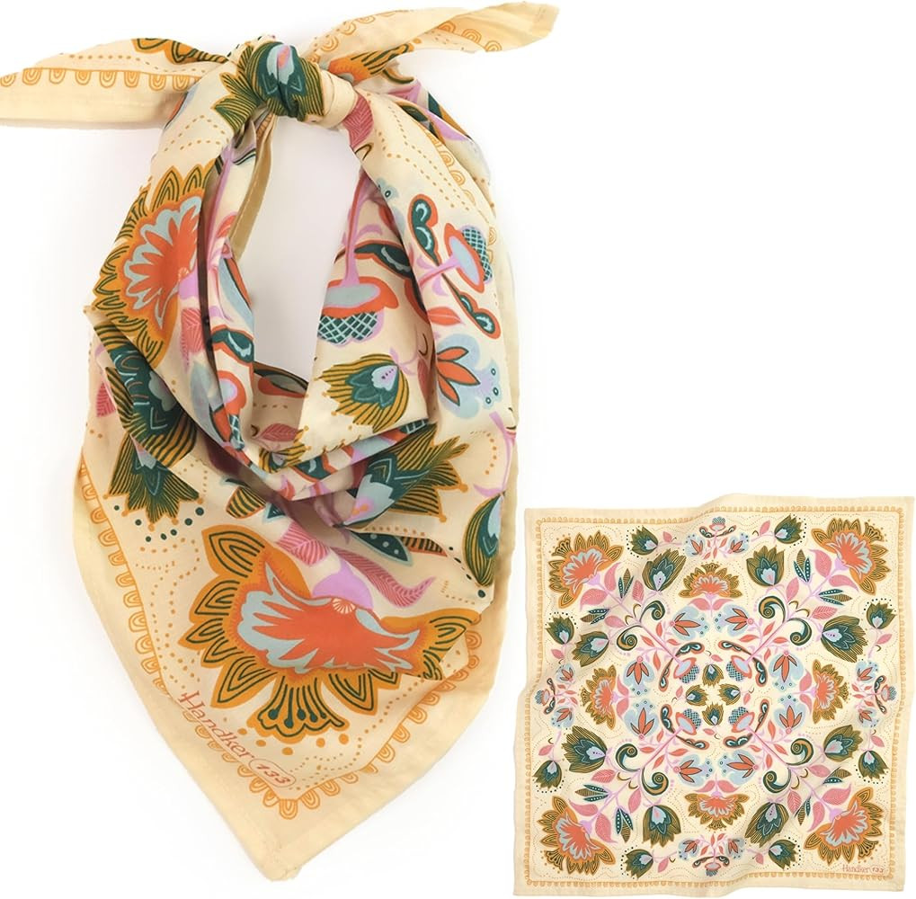 Bandana 22”x22 Premium Cotton Bandana for Women & Men | Amazon (US)