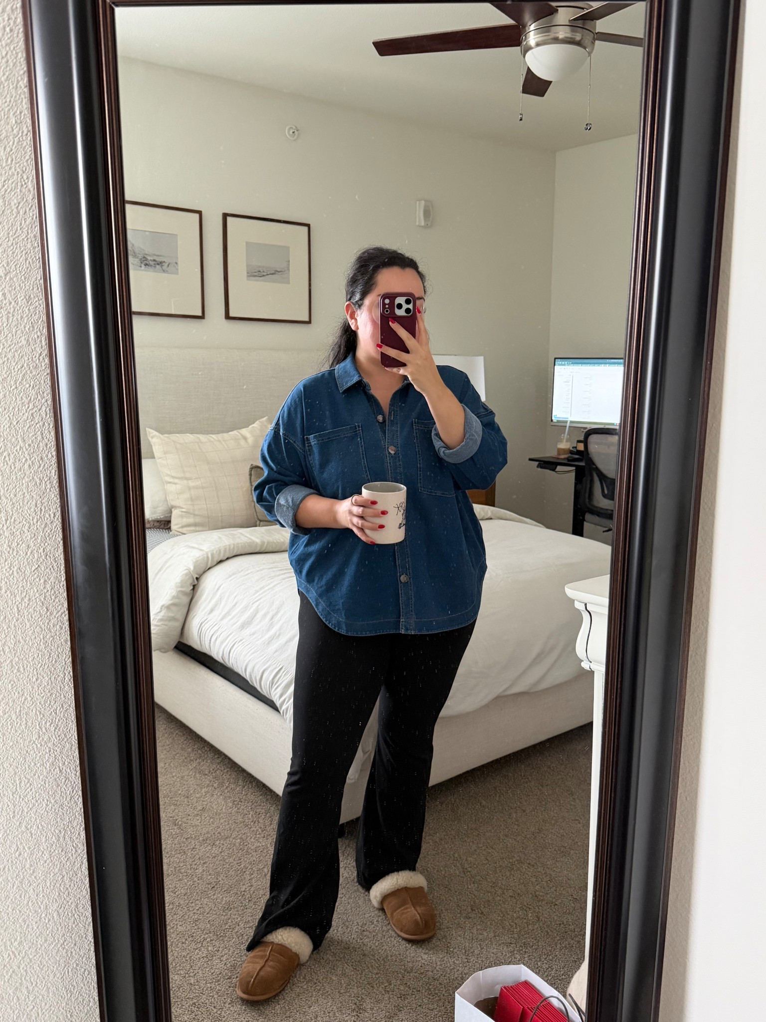 Today wfh outfit! One of my goals this year was to at least get out of pajamas each day & so far we’ve stuck to it!! 

#LTKMidsize #LTKWorkwear #LTKootd
