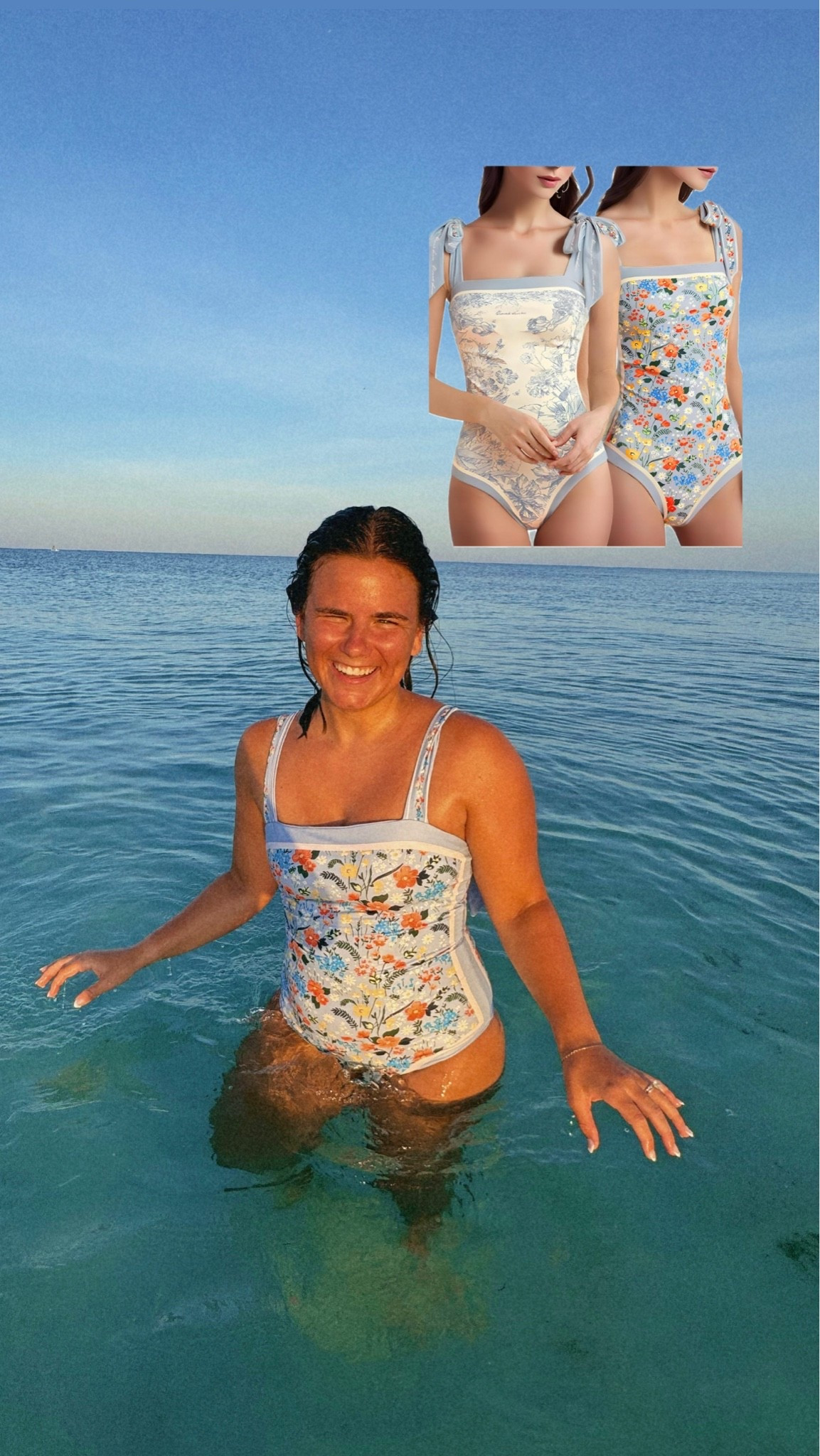 Reversible one piece from Amazon!! 🩵💫☁️

#LTKootd #LTKSeasonal