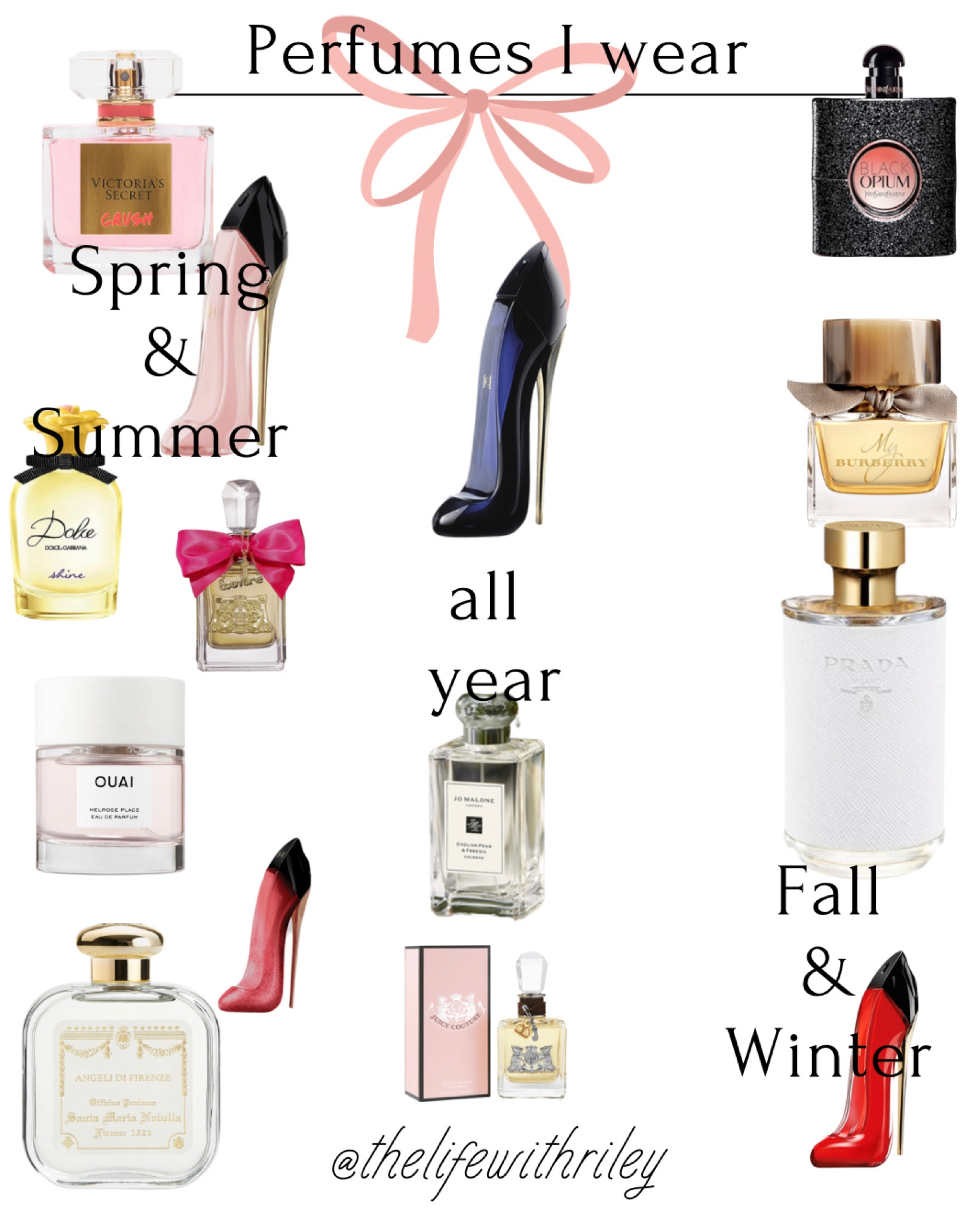Perfumes I currently wear

Added a few to the list from my recent trip! 

Summer scent, spring scent, fall scent, winter scent, year round scent, perfume collection, my favorite perfume, cologne, floral scents, light scents, sexy scents, what perfume I wear, smell good 

#LTKstyletip #LTKFind #LTKbeauty