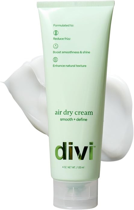 divi Air Dry Cream for Curly & Wavy Hair | Reduces Frizz by 84% | 4 oz | Amazon (US)