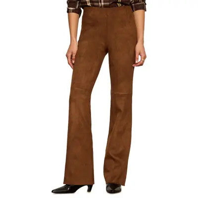 Sanctuary Sashay Faux Suede Pants in Black at Nordstrom, Size Large | Nordstrom