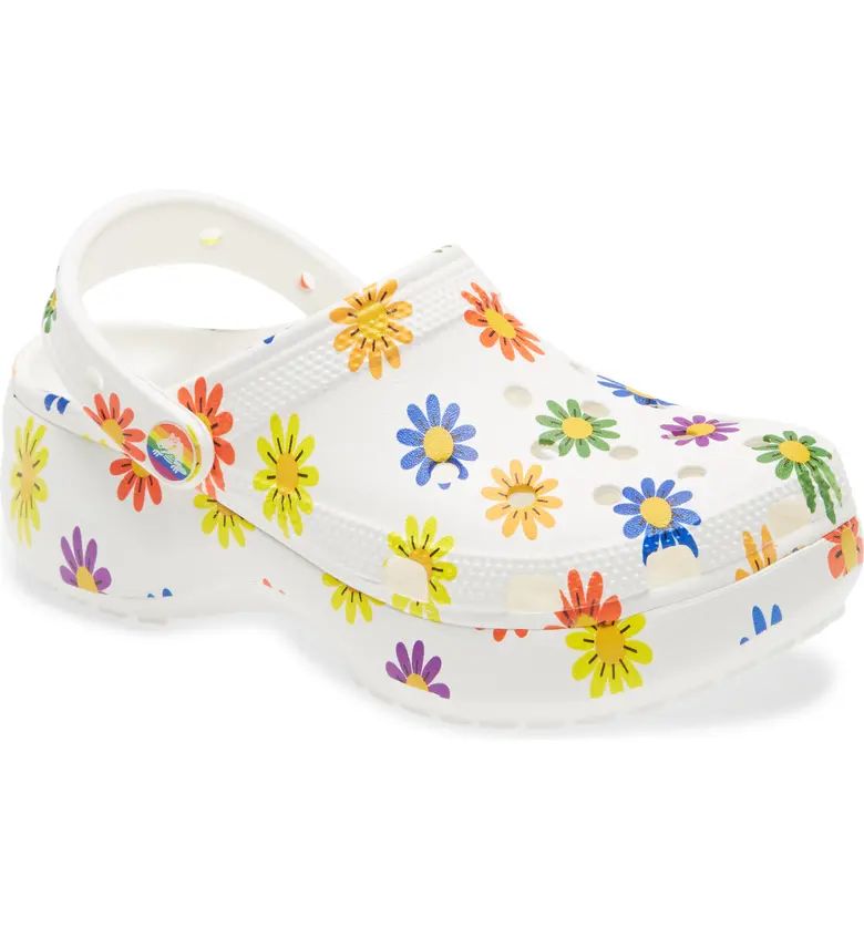 Classic Floral Platform Clog | Nordstrom