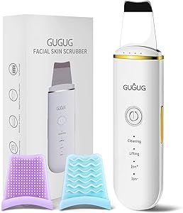 GUGUG Skin Scrubber Skin Spatula, Blackhead Remover, Facial Cleaner with 4 Modes, Skincare Tool w... | Amazon (US)