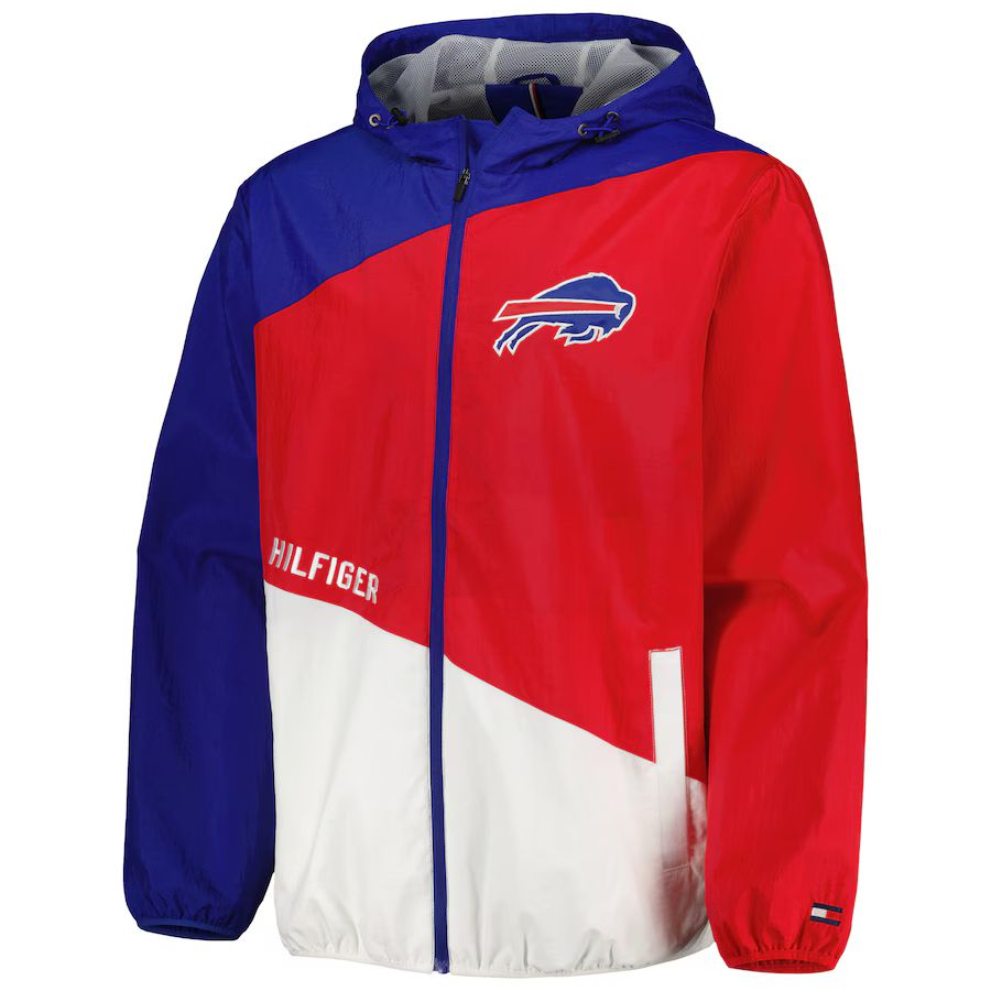 Men's Buffalo Bills Tommy Hilfiger Royal/Red Bill Full-Zip Jacket | NFL Shop