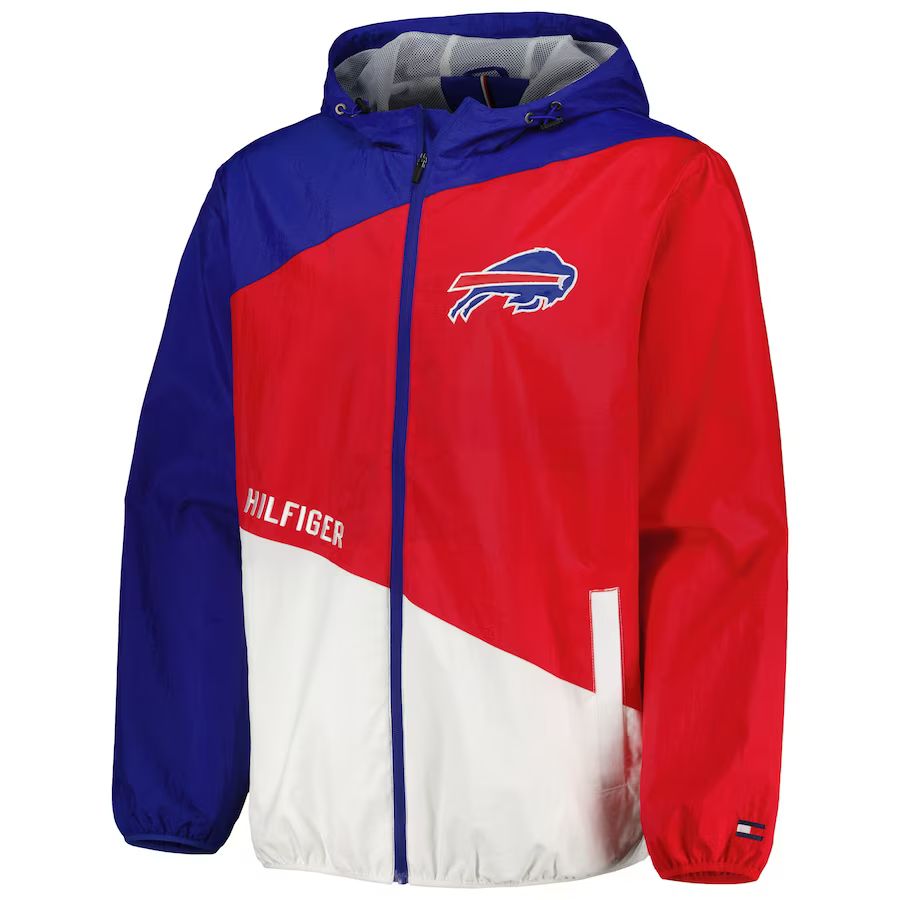 Men's Buffalo Bills Tommy Hilfiger Royal/Red Bill Full-Zip Jacket | NFL Shop