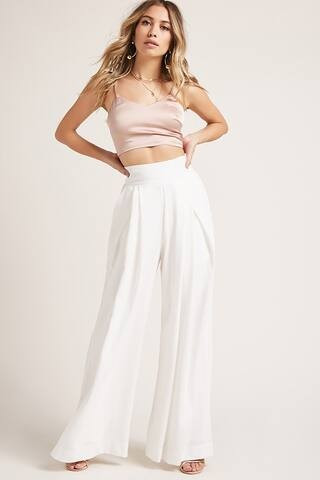 High-Waist Palazzo Trousers | Forever 21 (US)