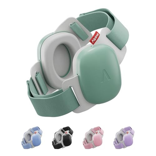 Alpine Muffy Baby Comfort - Protects Hearing for Babies and Toddlers - CE & ANSI Certified - Unique Headband for Safe fit & Comfort - Multi-adjustable for Ages 3-48 Months, 24dB Sound Reduction, Green | Amazon (US)