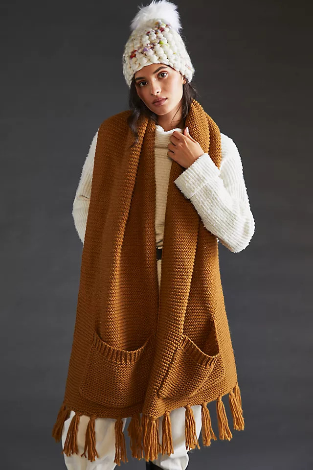 Fringed Pocket Scarf | Anthropologie (US)