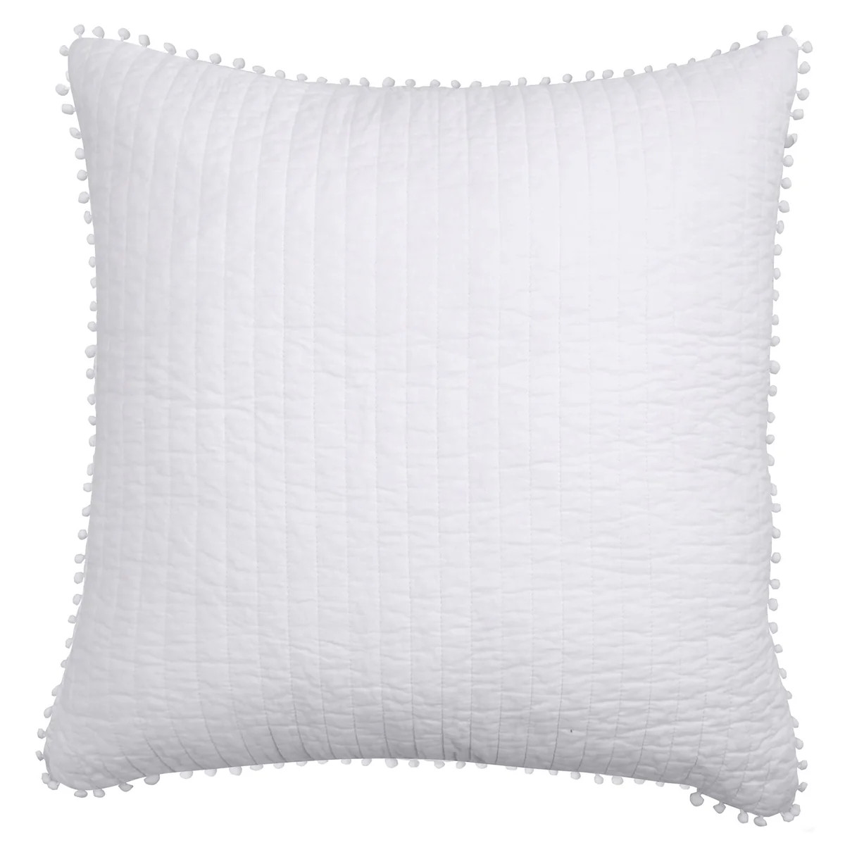 Pom Pom White Euro Sham | Levtex Home