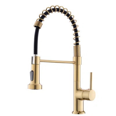 Pull down Single Handle Kitchen Faucet with Accessories | Wayfair North America