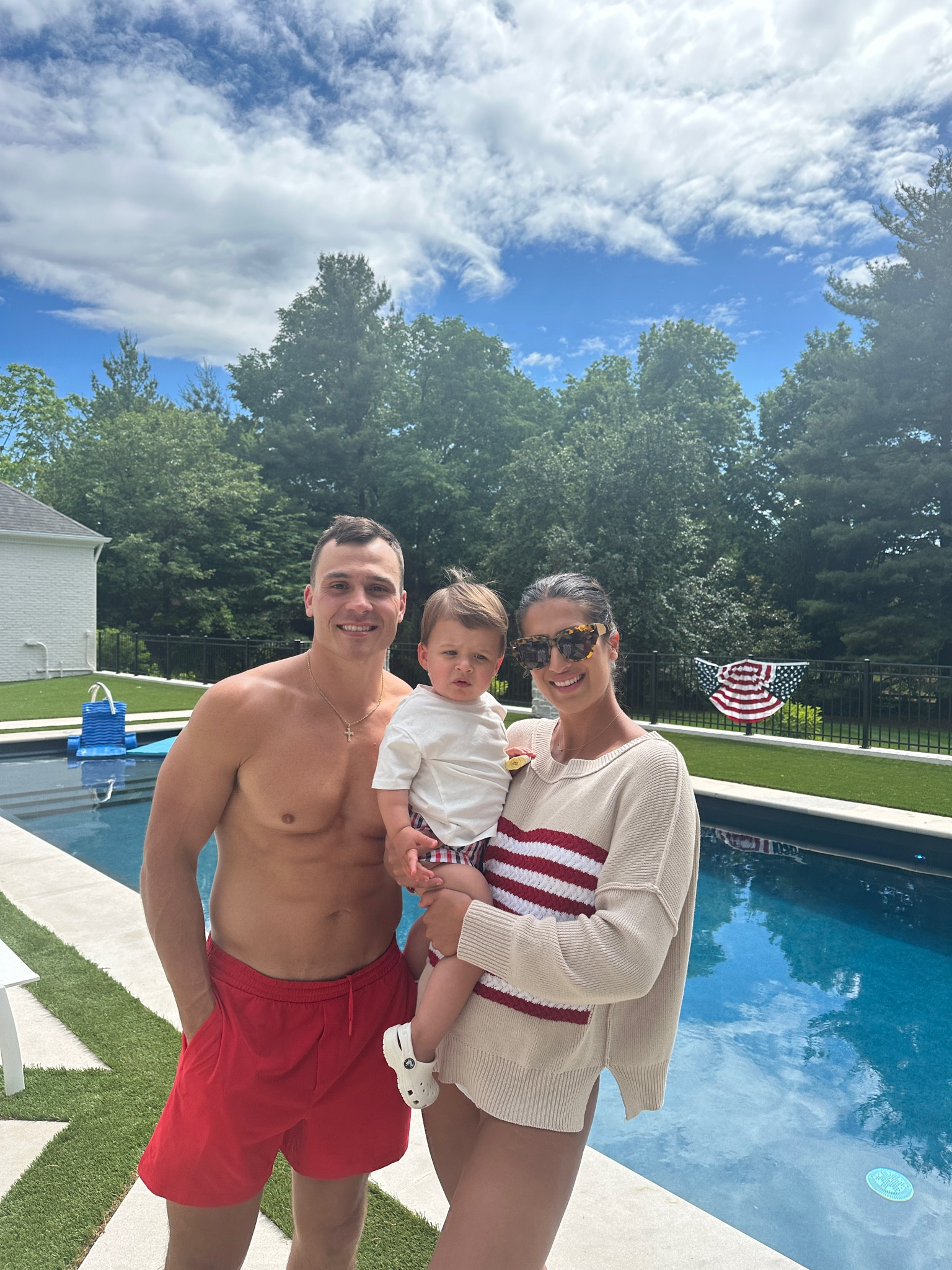 Memorial Day weekend swimwear, pool floats, American flag, baby swim trunks 

#LTKfamily #LTKbaby #LTKswim