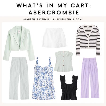 what’s in my Abercrombie cart, spring fashion, spring outfits, blazers, trousers 

#LTKunder100 #LTKstyletip #LTKSeasonal
