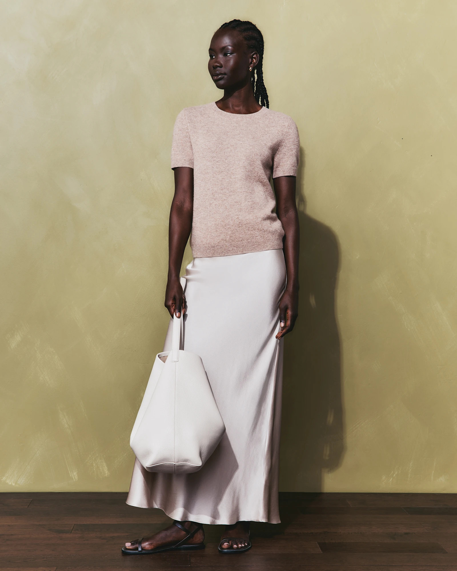 Quince | Women's Maxi Skirt in Dogwood, Size XS, Silk | Quince