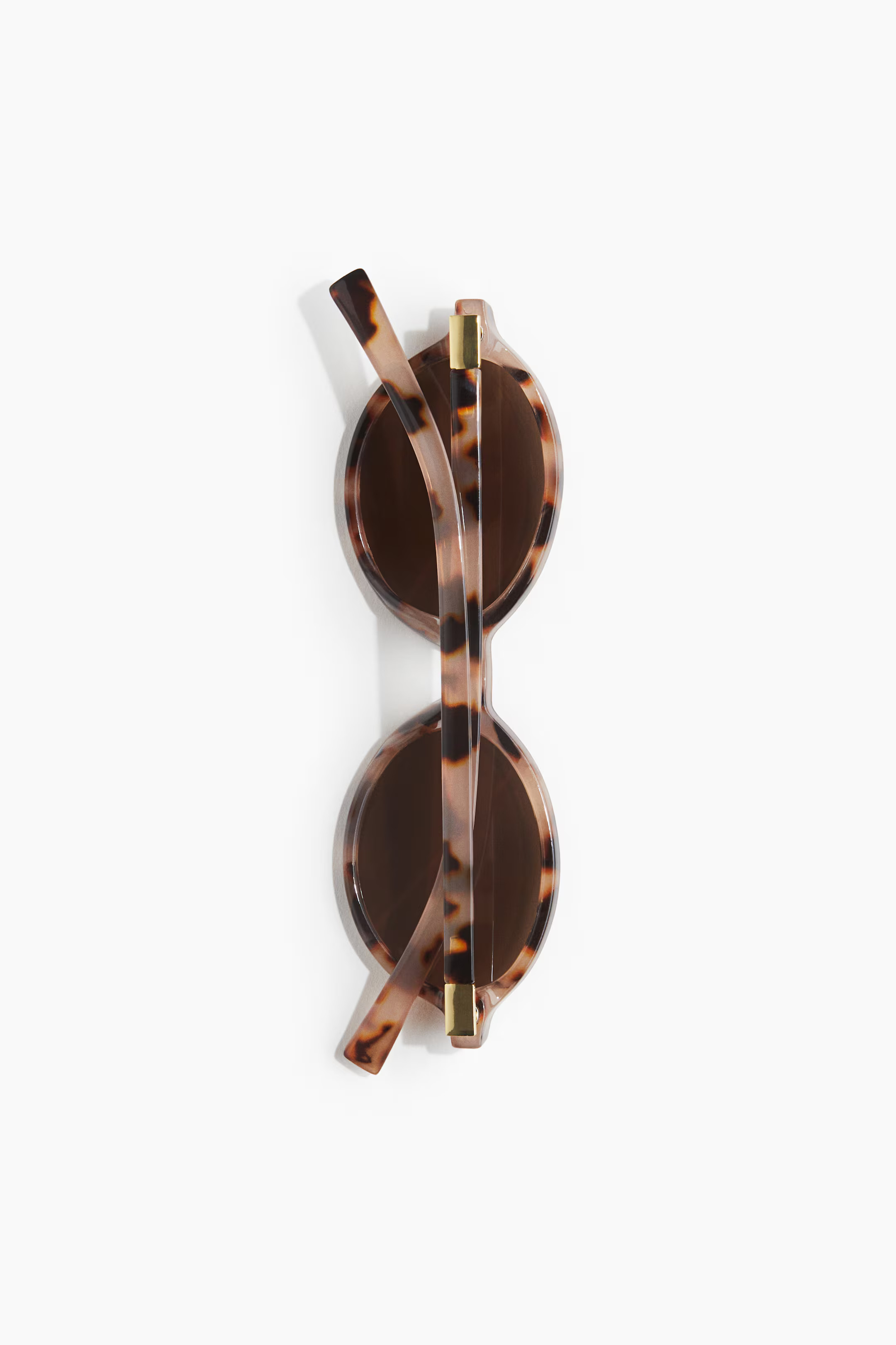 Oval Sunglasses - Beige/tortoiseshell pattern - Ladies | H&M US | H&M (US + CA)