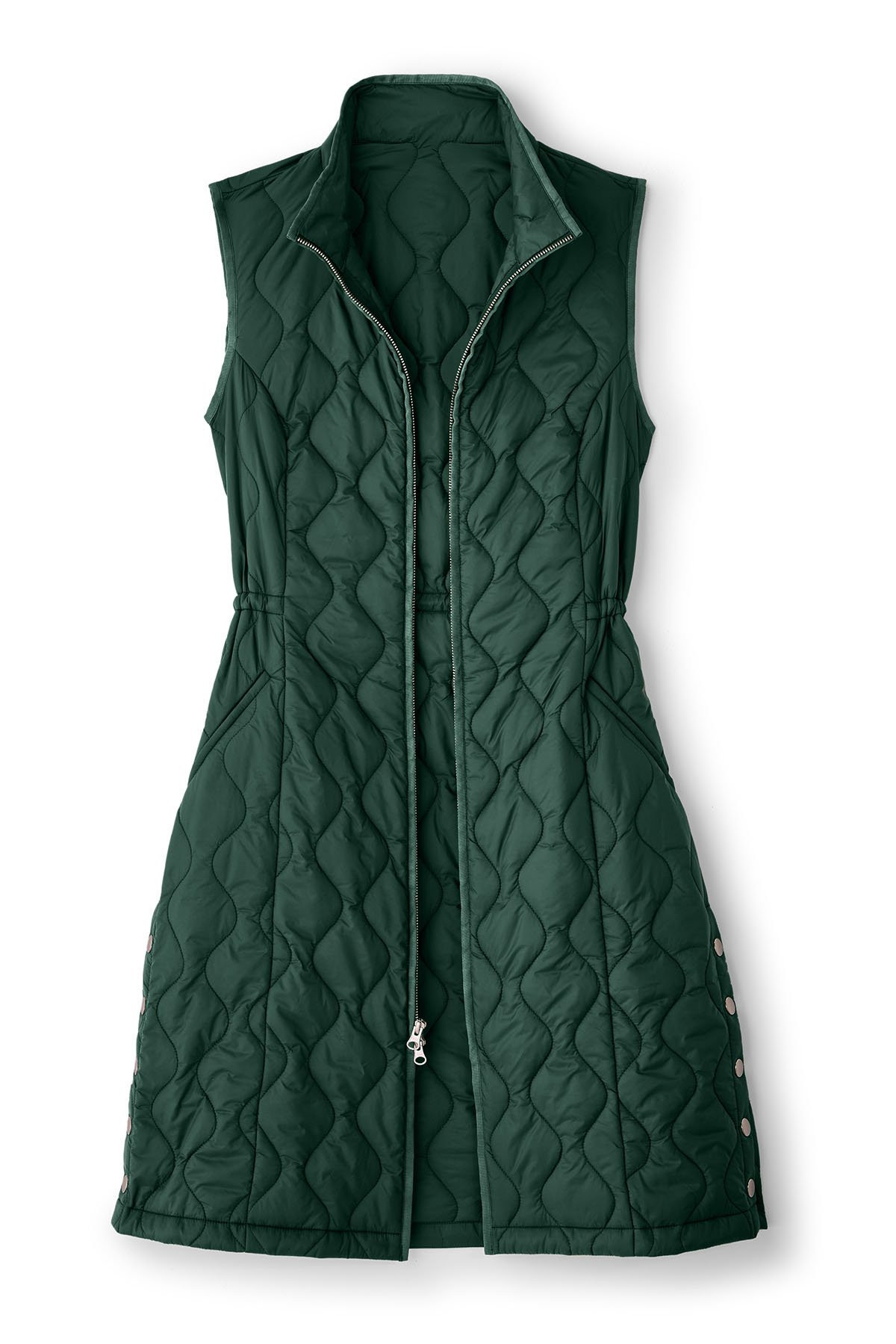 Daybreaker Lightweight Long Quilted Vest | Soft Surroundings