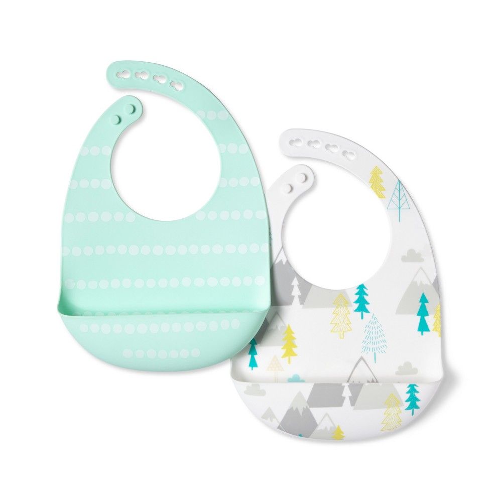 Silicone Bib - Cloud Island 2pk | Target