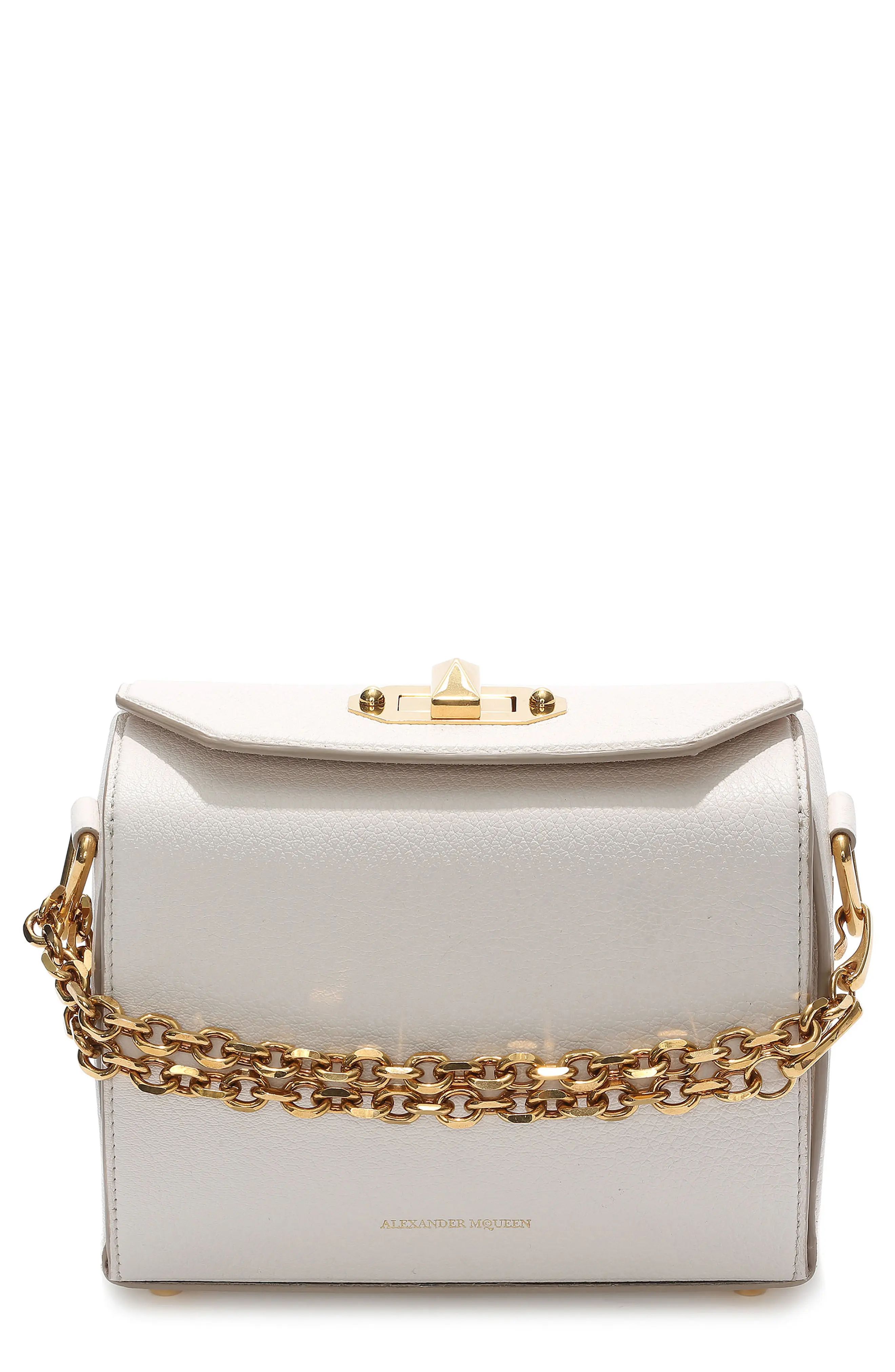 Alexander McQueen Medium Calfskin Leather Box Bag | Nordstrom