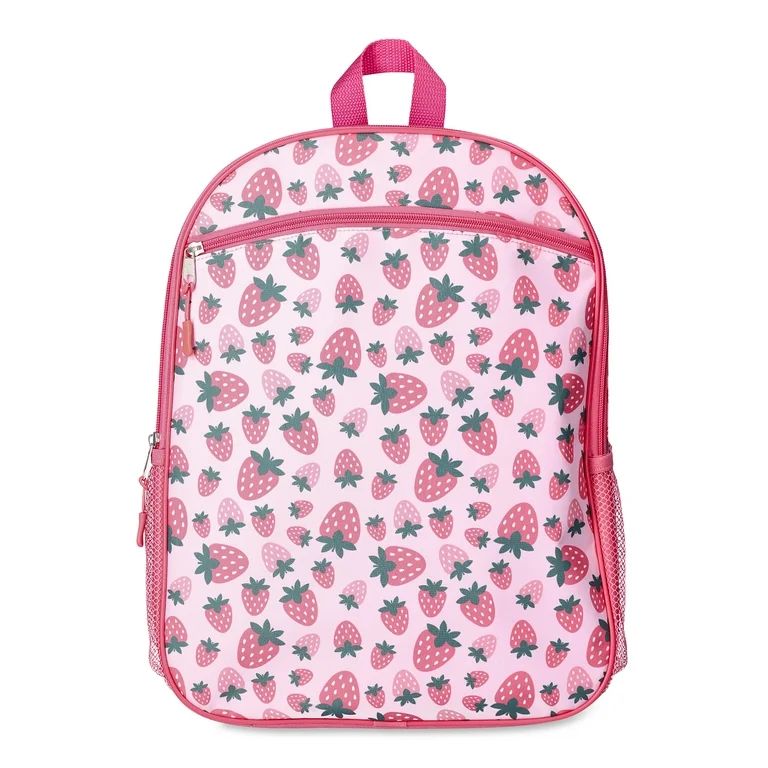 Wonder Nation 16" Backpack, Bold Berries Pink Confetti | Walmart (US)