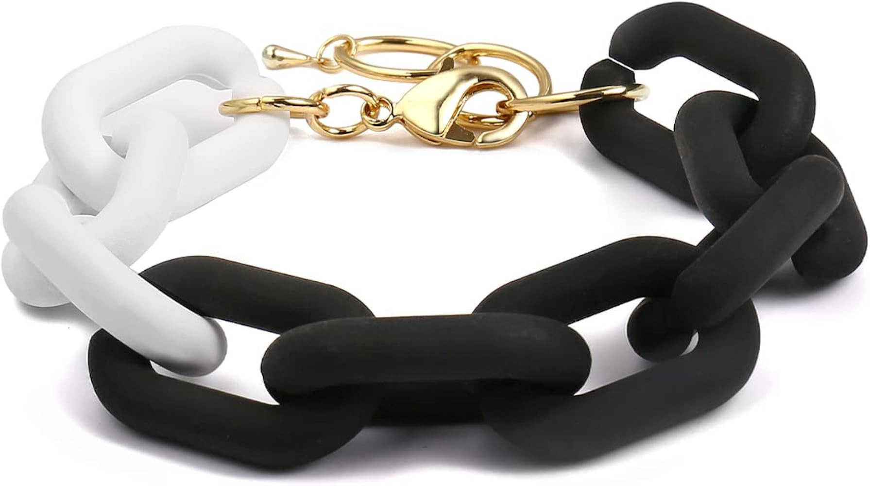 Resin Link Bracelet Trendy Bracelet Colorful Bracelet For Women And Beach Bracelets Surfer Rainbo... | Amazon (US)