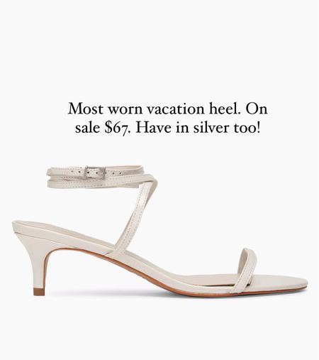 White sandal, vacation heel 

#LTKstyletip #LTKtravel #LTKsalealert