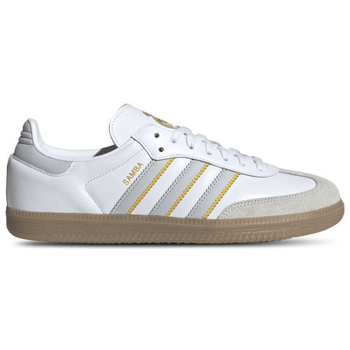adidas Mens adidas Samba Real Madrid - Mens Soccer Shoes White/Grey/Gum Size 11.5 | Champs Sports