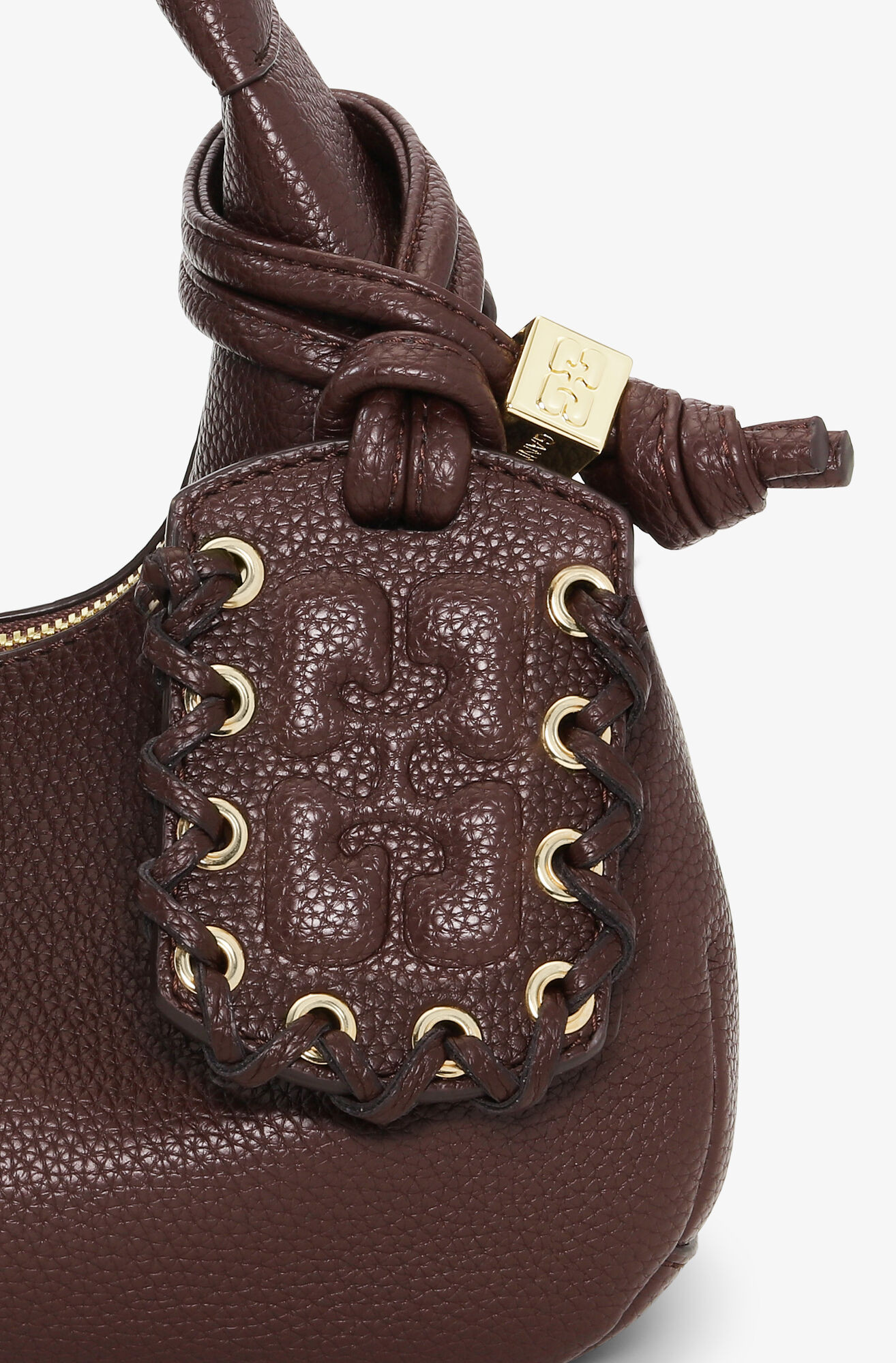 Brown Mini Hobo Bag | Ganni