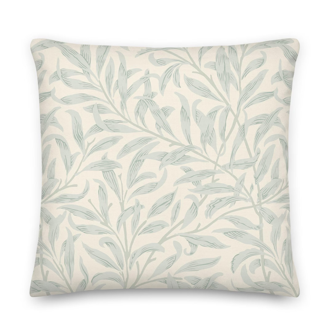 Pale Yellow Floral Throw Pillow Cover Trendy Gen Z Dorm Decor Modern Aesthetic Accent Pillow Gift... | Etsy (US)