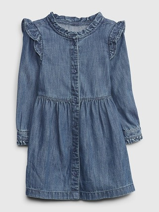 Toddler Ruffle Denim Dress | Gap (US)