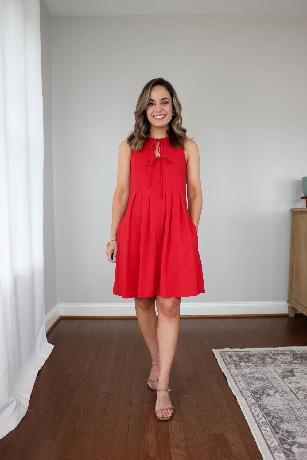 Three comfortable spring to summer dresses for petites! 

Red dress (LOFT): petite xxs

Shoes (LOFT): true to size - straps have a break in period 

My measurements for reference: I’m 4’10” and 105lbs. My bust, waist, and hip measurement is 32”, 24”, and 36”.