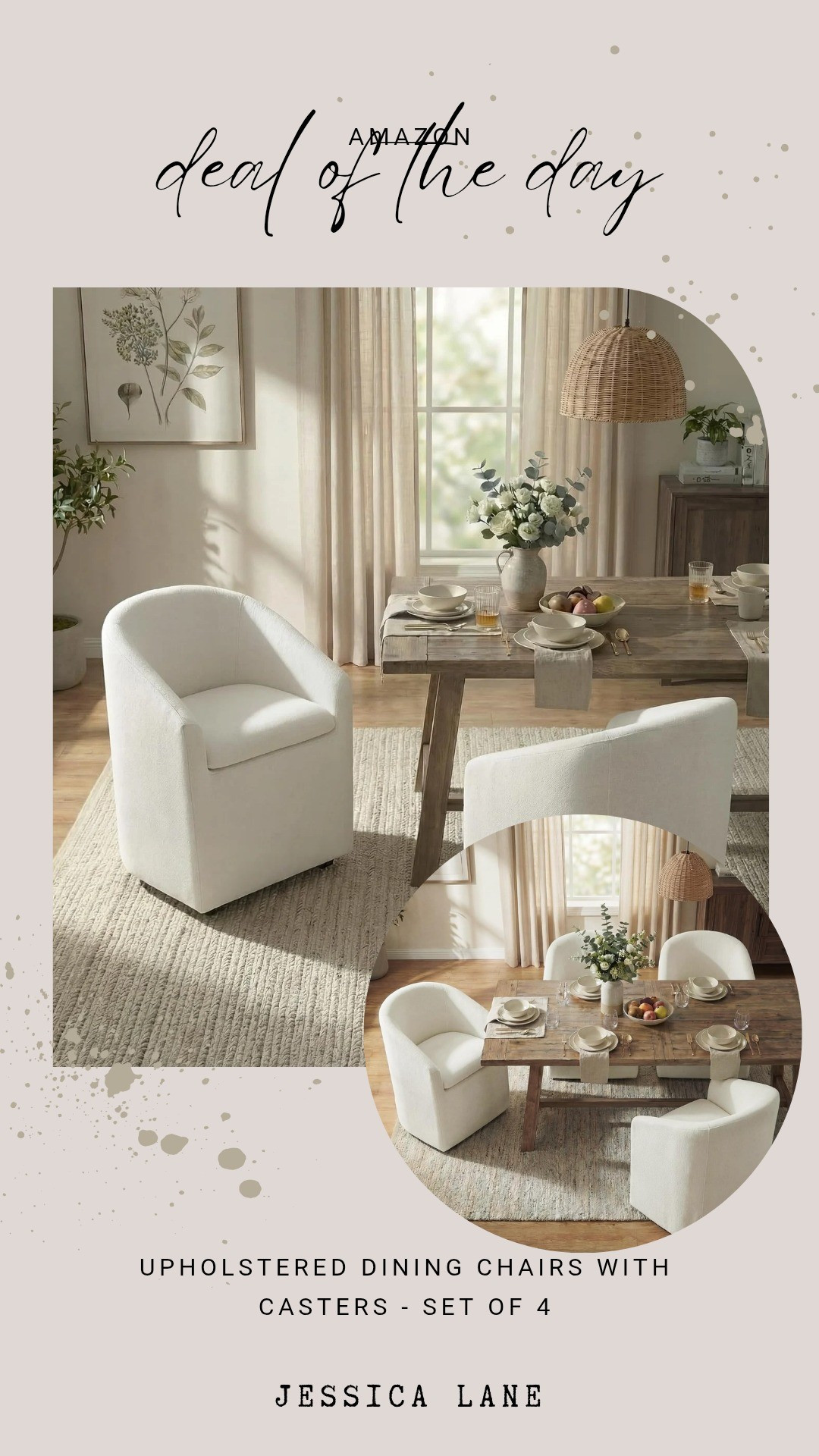 Upgrade your office or dining area with these Arhaus inspired barrel chairs on casters.#homestyling #furnituredeals #amazonhome

#LTKSaleAlert #LTKHome