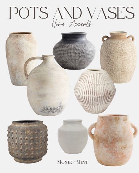 Some Pots and vases seen in our home. Great accent, home decor pieces for all the seasonal stems or by themselves!

Pottery barn, amazon, target and more


#LTKhome #LTKstyletip #LTKFind