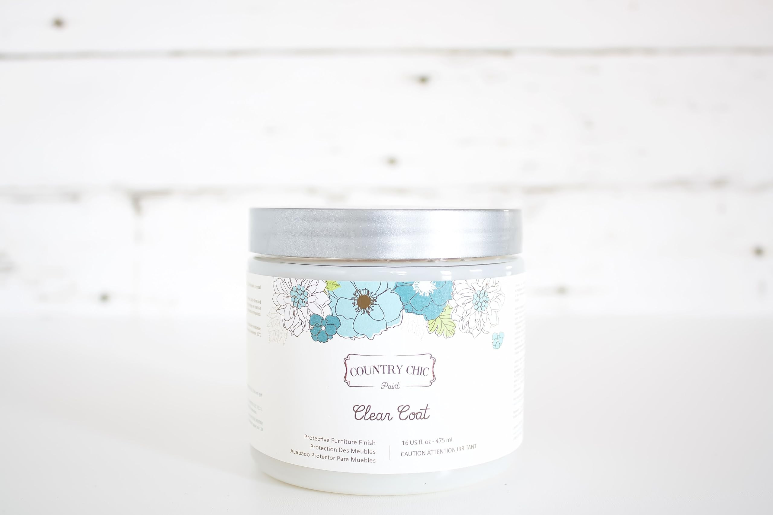 Clear Coat Pint (16oz) - Eco-Friendly Clear Satin Sheen Top Coat for Chalk Style Wood Furniture P... | Amazon (US)